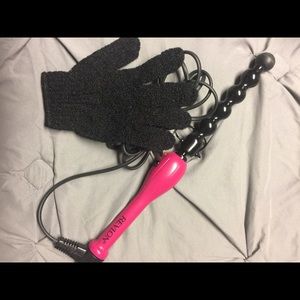 Revlon bubble curling wand w/ heat glove